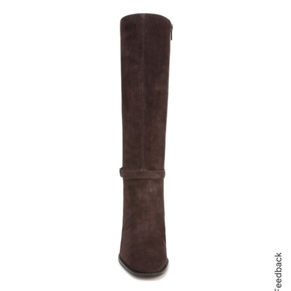 Vionic $275 Valora Tall Boot Chocolate Ganache Suede Sz 10 Wide NIB! - Picture 5 of 6